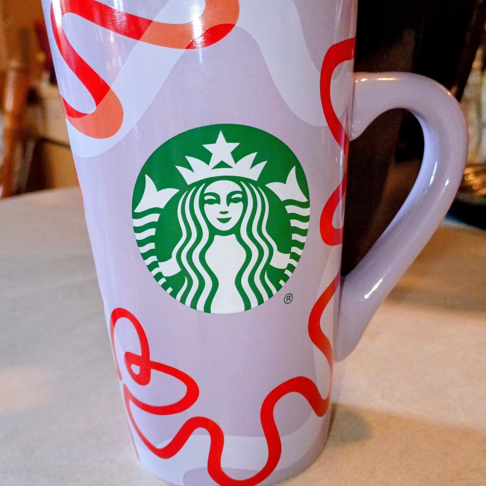 Starbucks Purple and White Mug